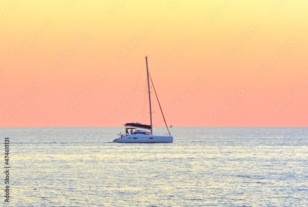 Yacht in the Black Sea