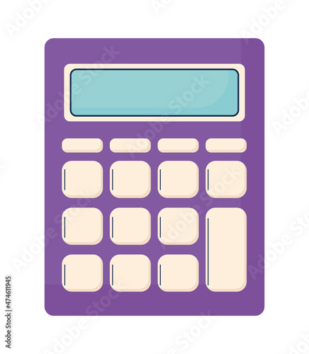 purple calculator illustration