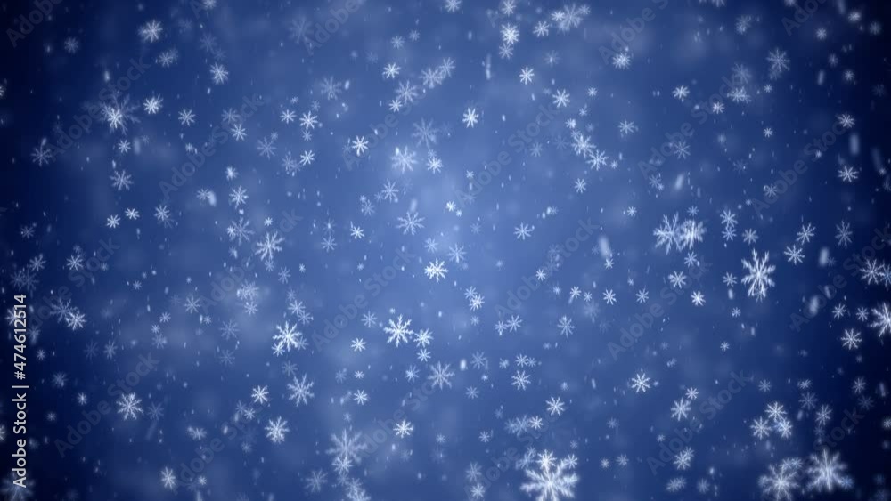 Winter Christmas background, falling snowflakes Winter Christmas background, falling snowflakes