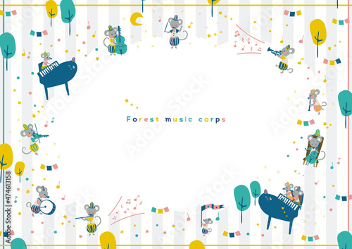 森の音楽隊メッセージカード