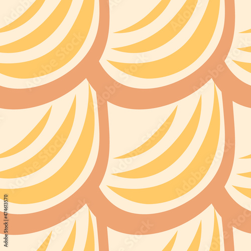 Illustration A seamless pattern on a square background - the scales of a fish, mermaid or dragon. Design element