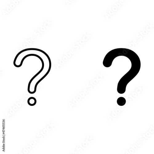 Question mark sign icon