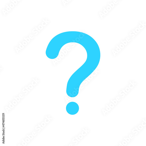 Question blue vector Icon