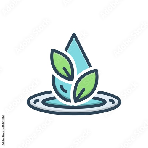 Color illustration icon for accuracy