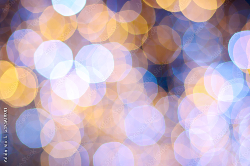 Bokeh from a lot of lights as a New Year's screensaver or background