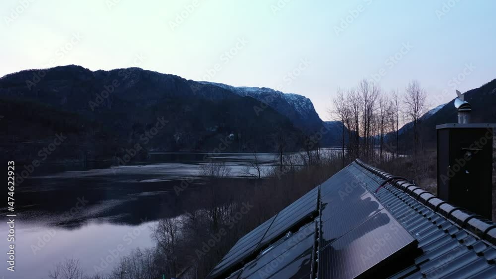 Chimney smoke from private home with solar roof inefficient solar