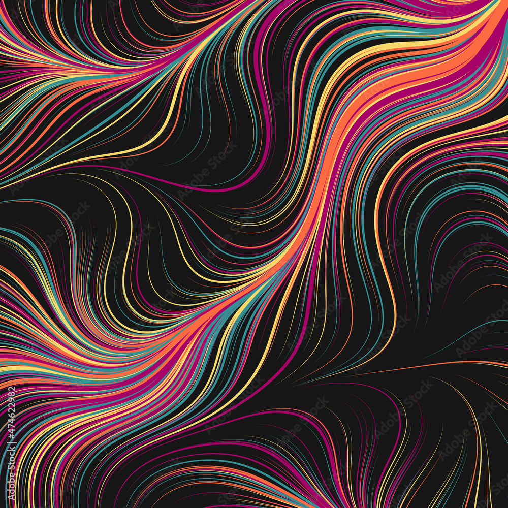 Abstract Perlin Noise Geometric Pattern generative computational art illustration