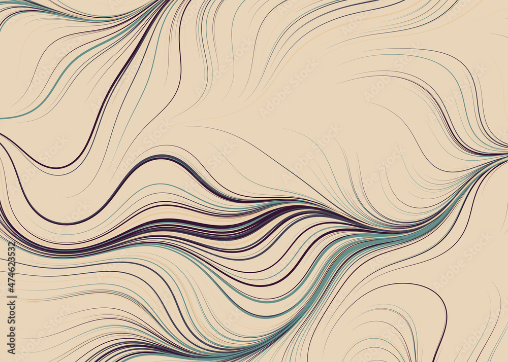 Fototapeta premium Abstract Perlin Noise Geometric Pattern generative computational art illustration