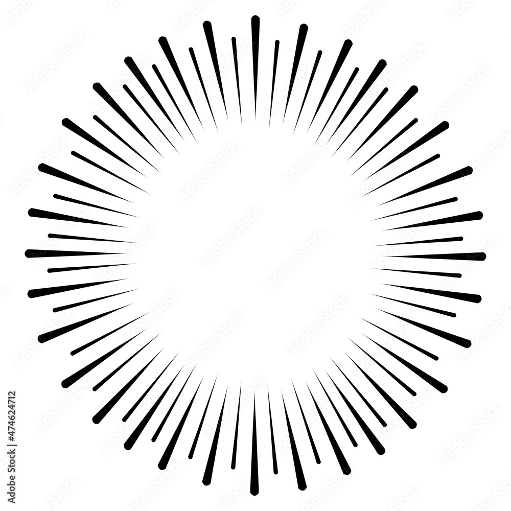 Starburst, sunburst element. Vector illustration Starburst, sunburst element. Vector illustration