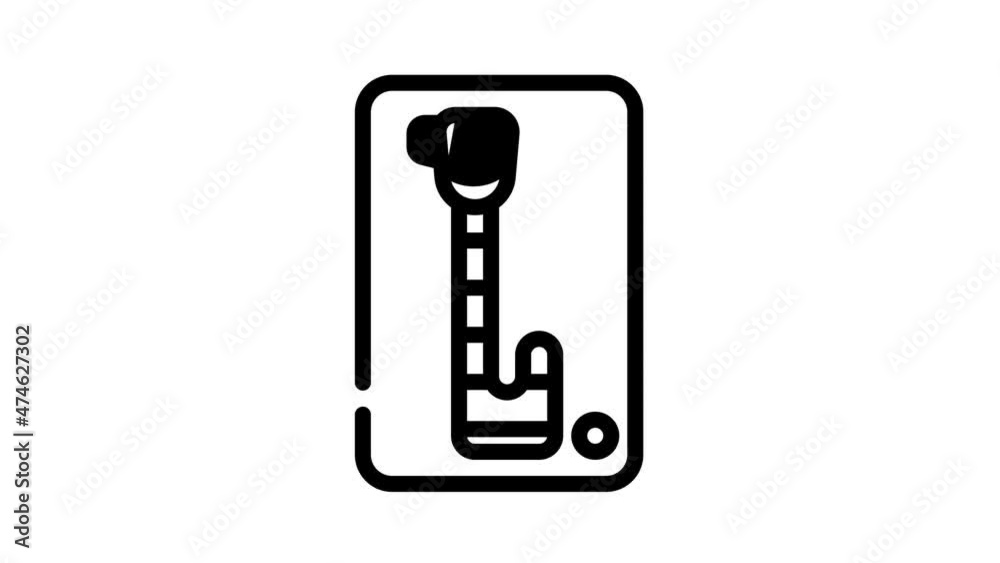 automatic transmission car animated line icon automatic transmission car sign. isolated on white background automatic transmission car animated line icon automatic transmission car sign. isolated on white background