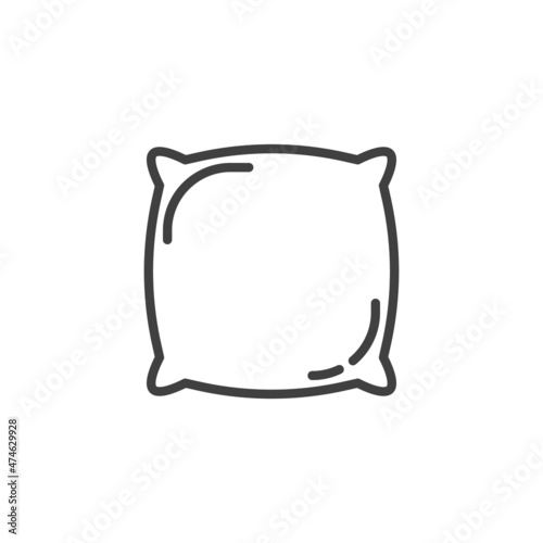 Pillow line icon