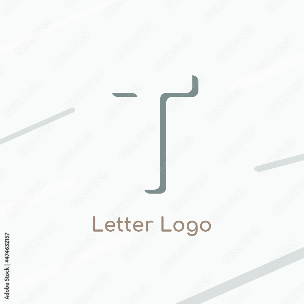 Elegant letter T logo as negative space icon creative Elegant letter T logo as negative space icon creative