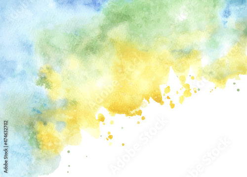 Abstract vibrant watercolor splatter background