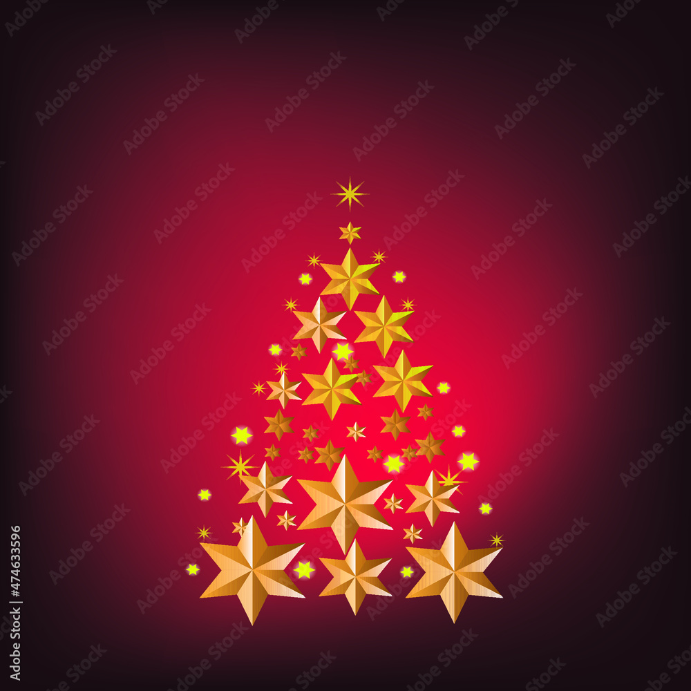 christmas tree with red star christmas tree with red star