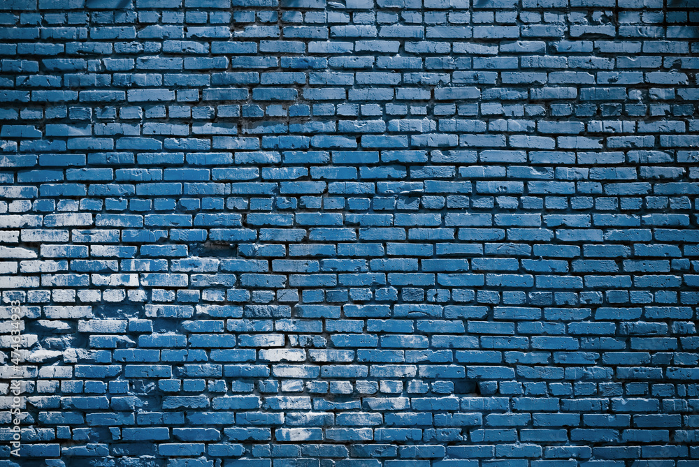 old blue brick wall old blue brick wall