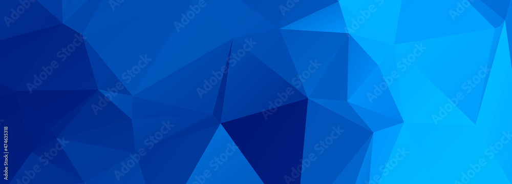 Fototapeta premium Abstract Blue Geometric Polygonal banner Design