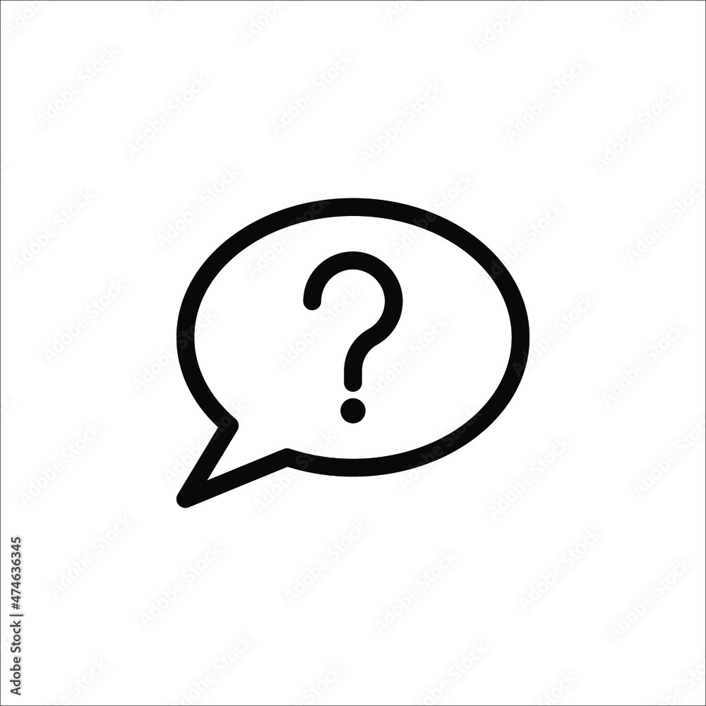 Question icon, Question mark icon symbol vector illustration on white background Question icon, Question mark icon symbol vector illustration on white background