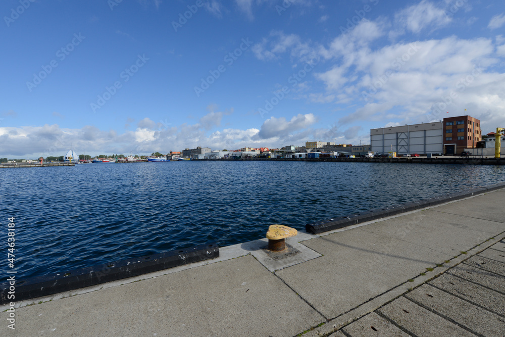 Obraz premium view of the sea port in Hel