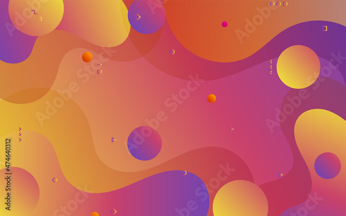 Liquid color background design. Fluid gradient shapes composition