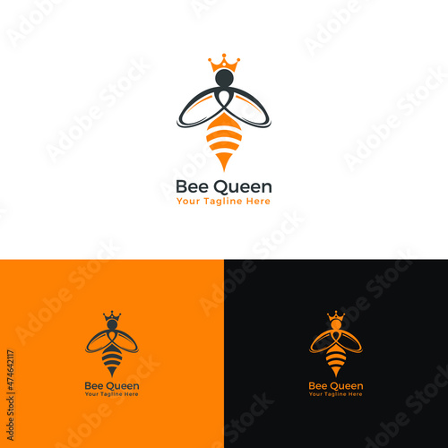 Bee Queen Logo - Logo Template