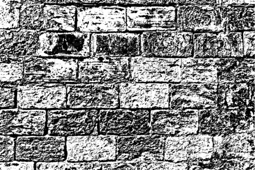 Old grungy smudged retro grimy wall of Italy tower. Uneven dirty peeled dark cellar worn. Ruined solid bumpy stiff pitted blocks. Shabby vintage messy ragged holes brickwall for 3D grunge design city