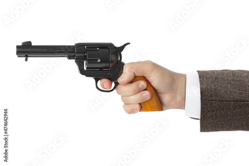 Εκτύπωση καμβά Hand with revolver