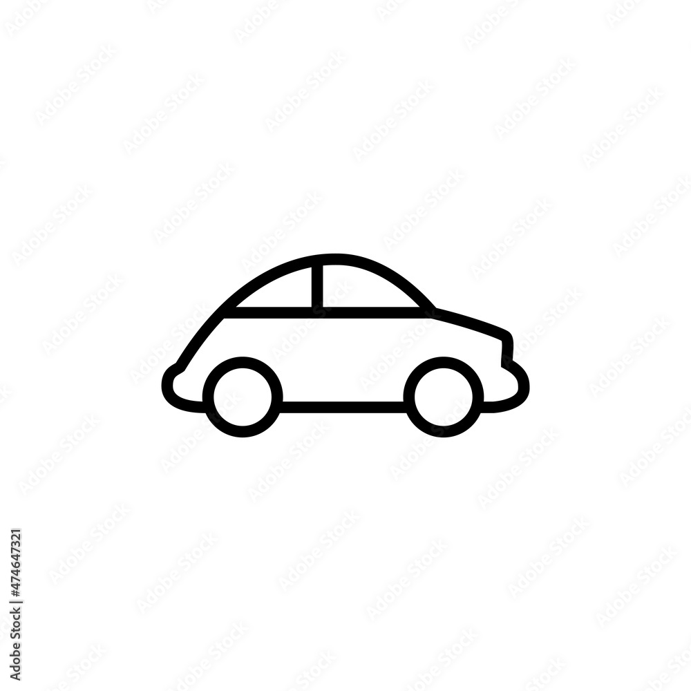 car flat icon vector illustration