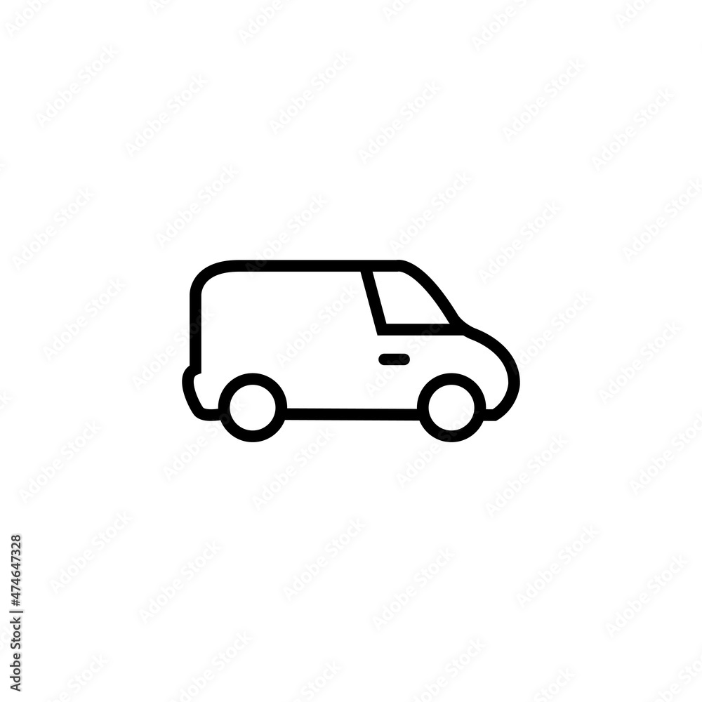 car flat icon vector illustration