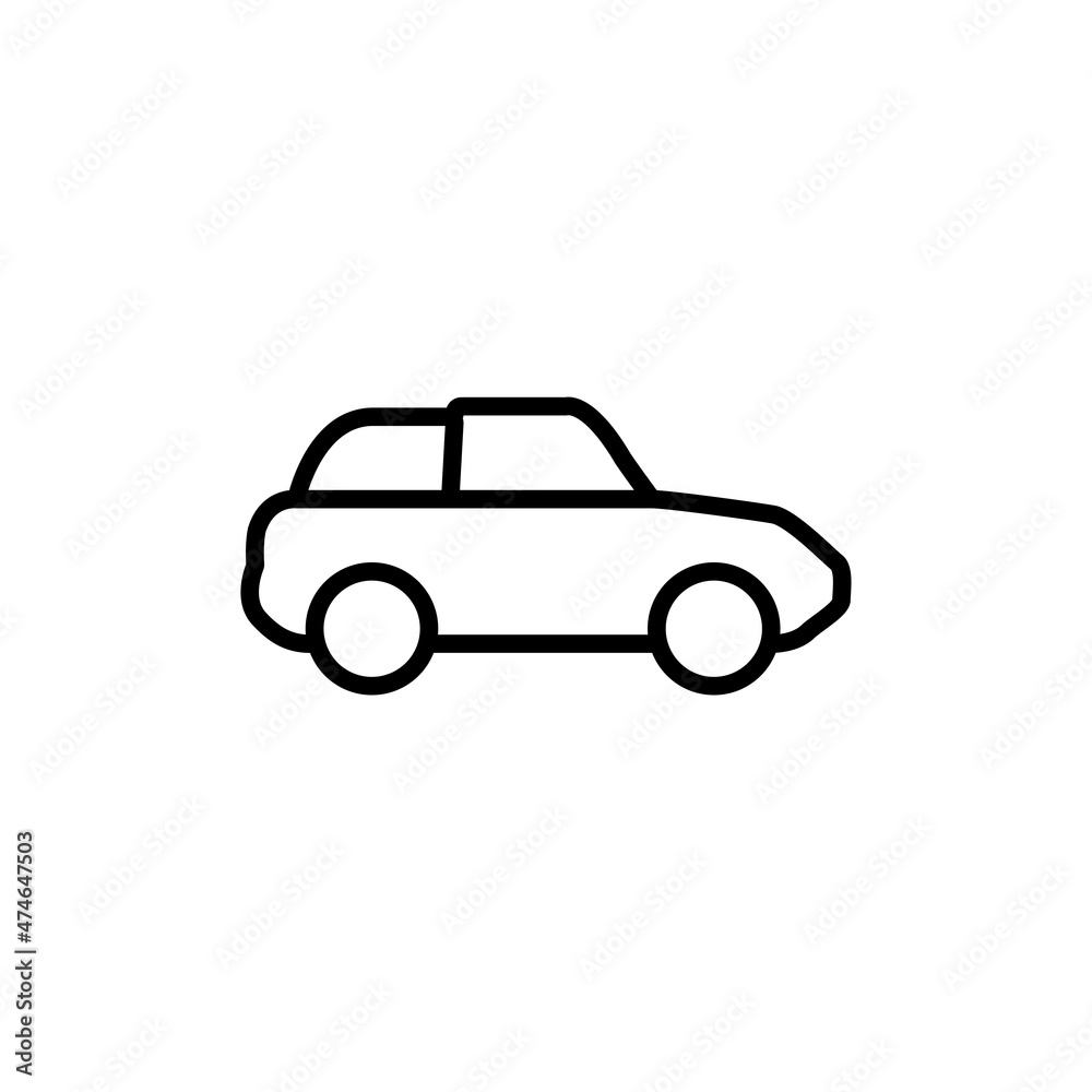 car flat icon vector illustration