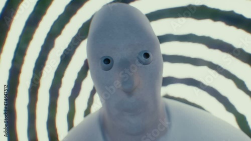 hypnotized man looking