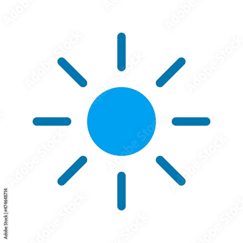 Brightness Flat Vector Icon Design