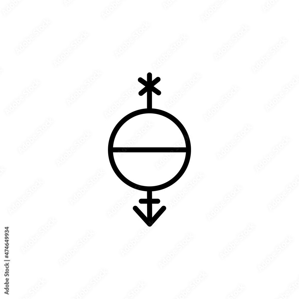 gender flat icon vector illustration