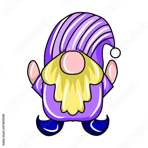 Adorable Gnomes cartoon . Cute Little Christmas Gnome Collections