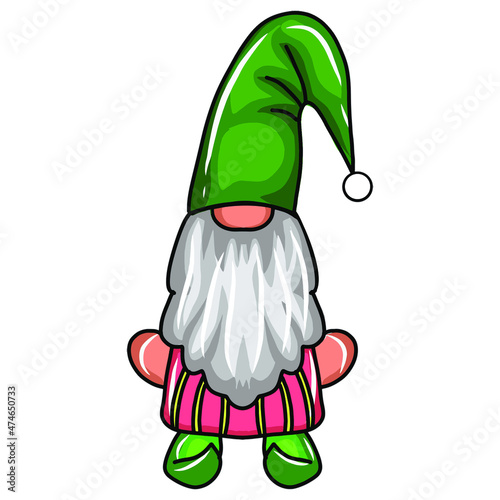 Adorable Gnomes cartoon . Cute Little Christmas Gnome Collections