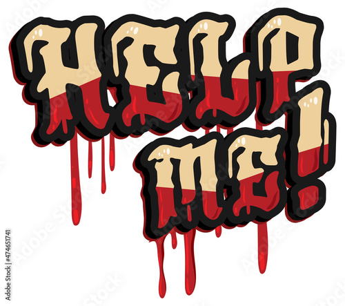 Help me word logo for Halloween