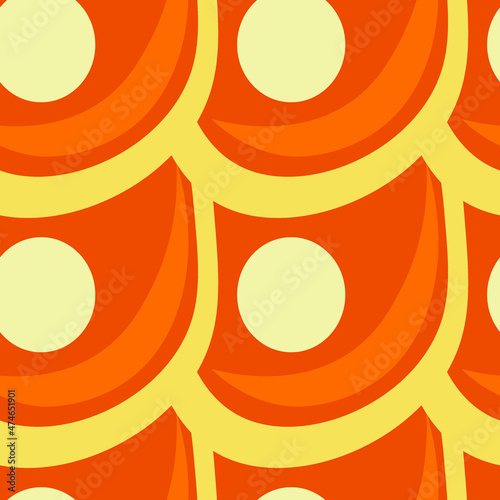 Illustration A seamless pattern on a square background - the scales of a fish, mermaid or dragon. Design element