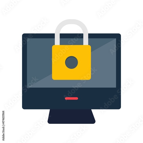 Blocked Flat Vector Icon Design
