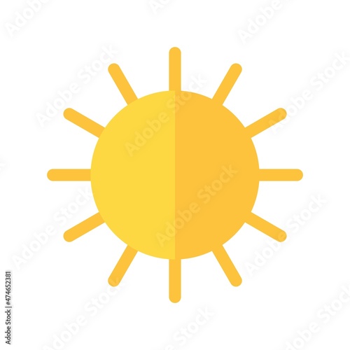Brightness Flat Vector Icon Design