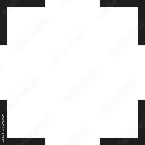 An empty frame for searching for a QR code scan.