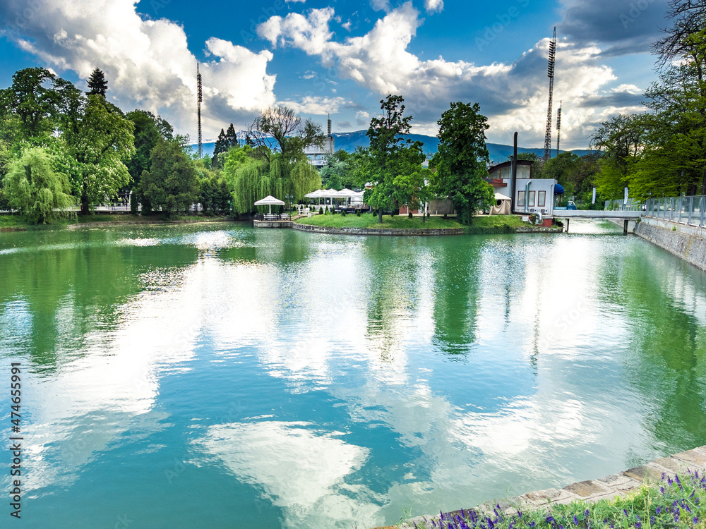 Fototapeta premium view of the river