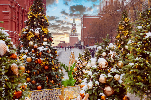 Canvas Print Moscow New Year