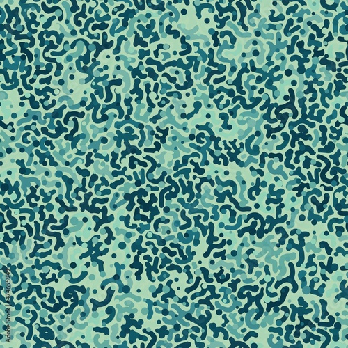 Digital camouflage seamless pattern. Ornate spots for naval military texture