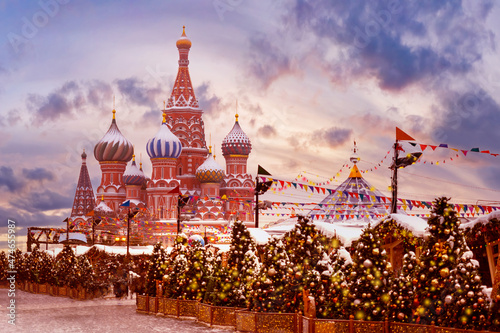 Canvas Print Moscow winter