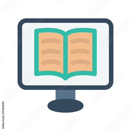 Ebook Flat Vector Icon Design