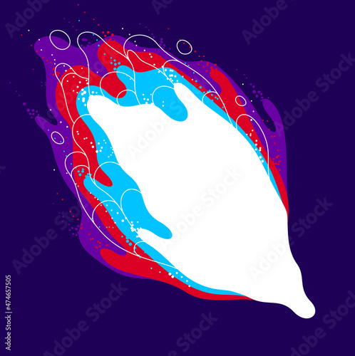 Abstract colorful lava fluids vector illustration, bubble gradients shapes in motion, artistic background graphic element, dynamic modern art liquid forms flowing.