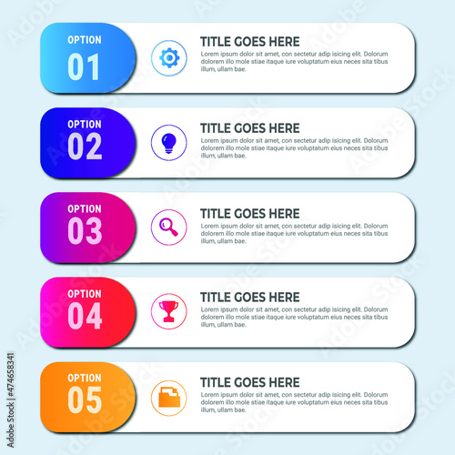 Steps Infographic Multipurpose use for Business, Ecology design template