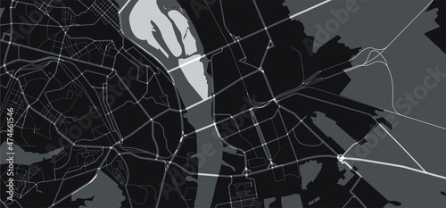 black and white map city of  KYIV