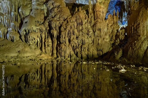 Prometheus Cave also Kumistavi Cave near Tskaltubo in the Imereti region, Georgia photo