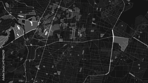 design art light black white map city mexico