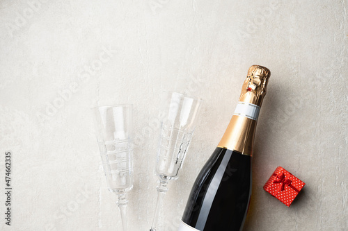 Champagne is a symbol of Valentine's Day